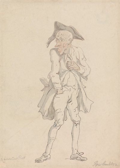 Ein Grub-Street-Dichter von Thomas Rowlandson