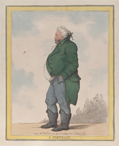 Porträt von George, 3. Earl of Pomfret, 26. Februar 1812 von Thomas Rowlandson