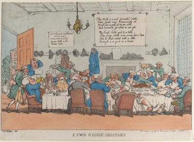 Ein Zwei-Uhr-Ordinary, 4. Juni 1811 von Thomas Rowlandson