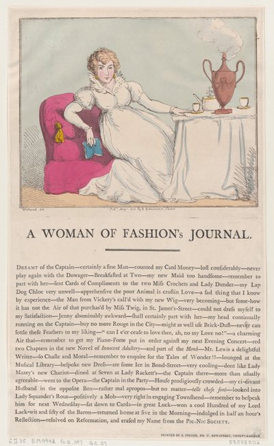 Tagebuch einer Modefrau, 1. Mai 1802 von Thomas Rowlandson