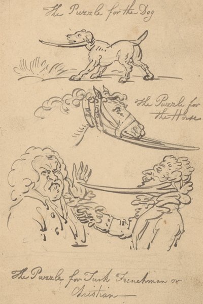 Albumzeichnung von Thomas Rowlandson