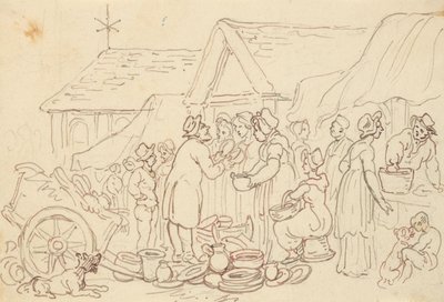 Albumzeichnung von Thomas Rowlandson