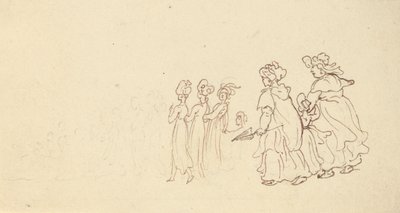 Albumzeichnung von Thomas Rowlandson