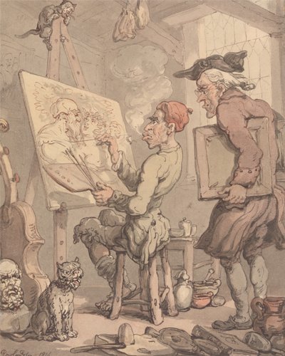 Das Atelier eines Künstlers von Thomas Rowlandson