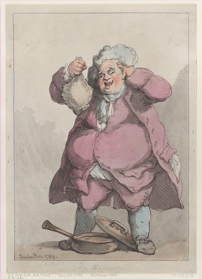 Ein Feinschmecker, [29. Dezember 1788], neu aufgelegt 1801 von Thomas Rowlandson