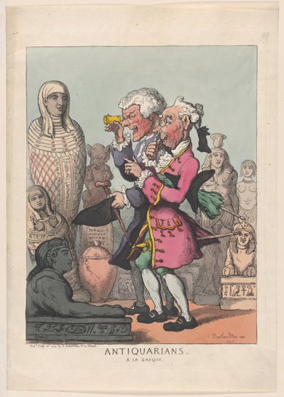 Antiquarians à la Greque von Thomas Rowlandson