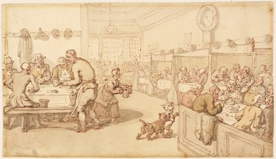 In einem alten englischen Speisehaus von Thomas Rowlandson