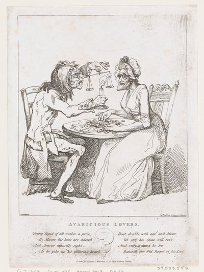 Gierige Liebhaber von Thomas Rowlandson