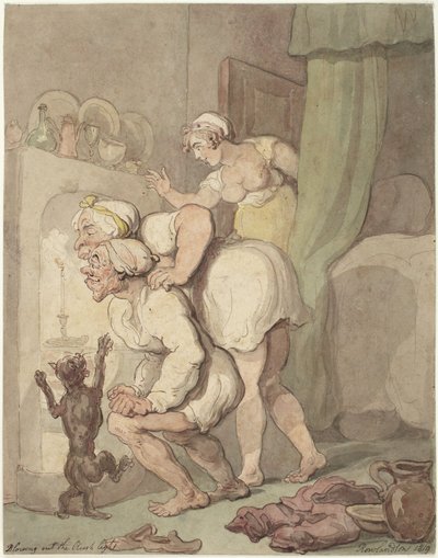 Das Ausblasen des Lichtes von Thomas Rowlandson