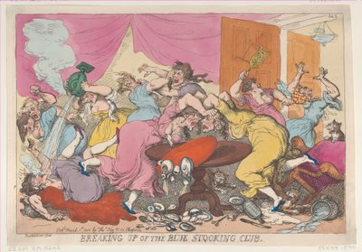 Auflösung des Blue Stocking Clubs, 1. März 1815 von Thomas Rowlandson