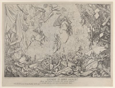 Chaos ist wieder da!, 4. Februar 1791 von Thomas Rowlandson