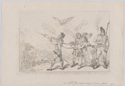 [Col. Topham versucht, mit seiner Spritze das Genie von Holma zu löschen..., 10. Dezember 1784 von Thomas Rowlandson