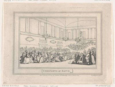 Annehmlichkeiten von Bath, Tafel 10, 6. Januar 1798 von Thomas Rowlandson