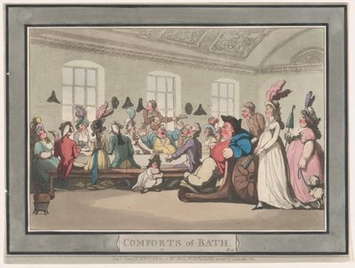 Annehmlichkeiten von Bath, Platte 11, 6. Januar 1798 von Thomas Rowlandson