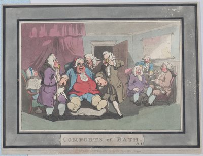 Komfort von Bath, Platte 1, 6. Januar 1798 von Thomas Rowlandson