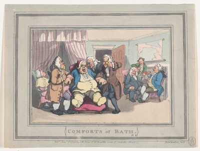 Komfort von Bath, Tafel 1, 6. Januar 1798 von Thomas Rowlandson