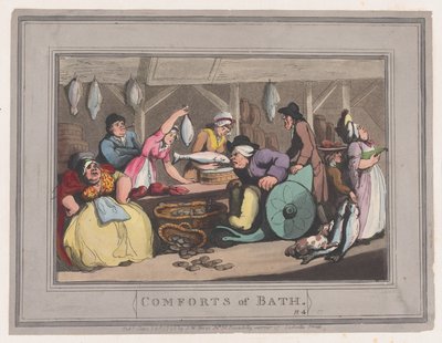 Komforts von Bath, Platte 4, 6. Januar 1798 von Thomas Rowlandson