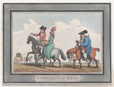 Komforts von Bath, Platte 5, 6. Januar 1798 von Thomas Rowlandson