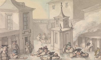 Annehmlichkeiten von Bath: Das Bad von Thomas Rowlandson