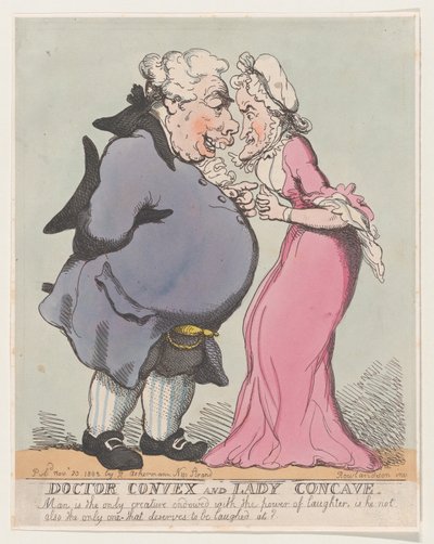 Doktor Konvex und Lady Konkav, 20. November 1802 von Thomas Rowlandson