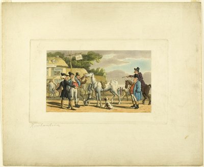 Doktor Syntax verkauft Grizzle, aus Die Tour von Doktor Syntax von Thomas Rowlandson