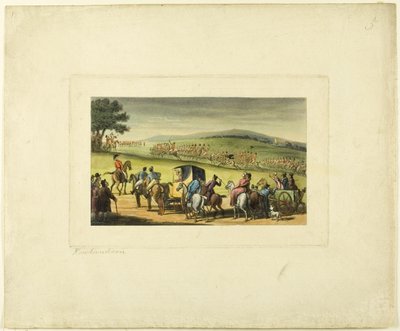 Doktor Syntax bei einer Überprüfung, aus Die Tour von Doktor Syntax von Thomas Rowlandson