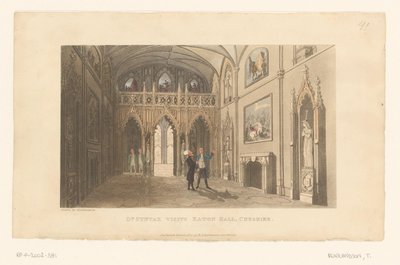 Doktor Syntax besucht Eaton Hall in Cheshire von Thomas Rowlandson
