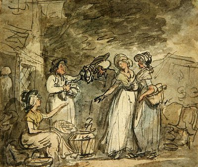 Dr. Syntax handelt Enten aus von Thomas Rowlandson