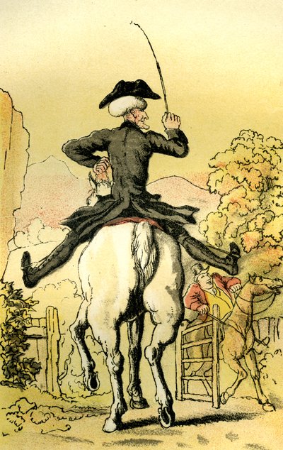 Dr. Syntax macht sich auf die Suche nach einer Frau von Thomas Rowlandson