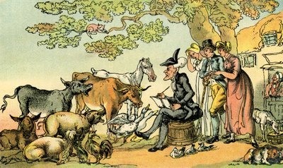 Dr. Syntax skizziert nach der Natur von Thomas Rowlandson