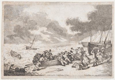 Einschiffung von Brighthelmstone nach Dieppe von Thomas Rowlandson