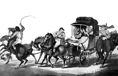 Englische Reise, oder die erste Etappe von Dover, 1785 von Thomas Rowlandson