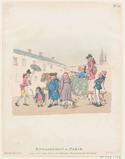 Engländer in Paris, 1. Mai 1803 von Thomas Rowlandson