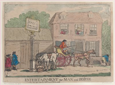 Unterhaltung für Mann und Pferd, 25. Oktober 1788 von Thomas Rowlandson