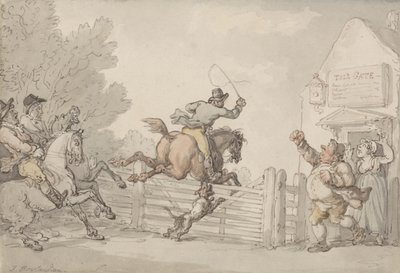 Die Maut umgehend, ca. 1805-10 von Thomas Rowlandson