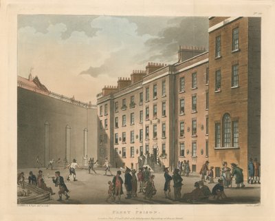 Fleet-Gefängnis, 1808 von Thomas Rowlandson