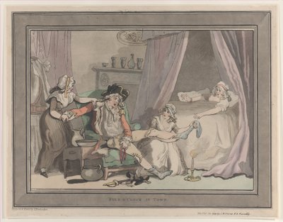 Vier Uhr in der Stadt, 20. Oktober 1790 von Thomas Rowlandson