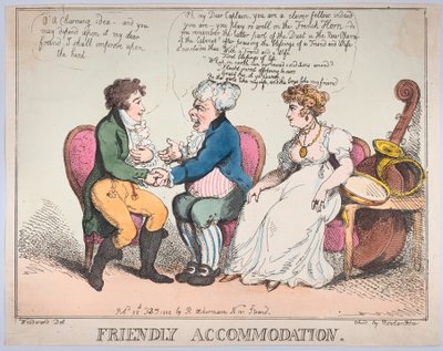 Freundliche Unterkunft, 25. Februar 1802 von Thomas Rowlandson