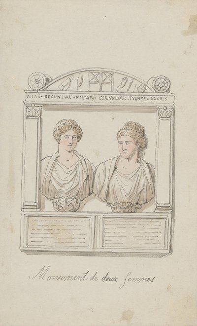 Grabaltar von Julia Secunda und Cornelia Tyché von Thomas Rowlandson