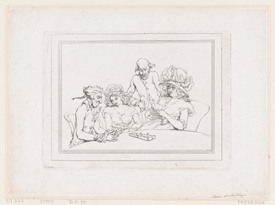 Spiel Cribbage von Thomas Rowlandson