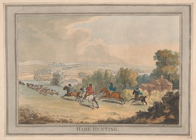 Hasenjagd von Thomas Rowlandson