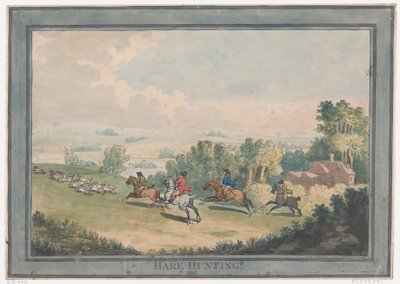 Hasenjagd, 1. Februar 1789 von Thomas Rowlandson