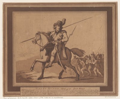 Henry Munro, Anführer der irischen Rebellen von Thomas Rowlandson