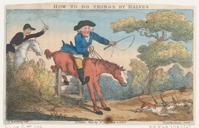 Wie man Dinge halb macht, 4. Mai 1808 von Thomas Rowlandson