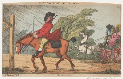 Wie man sich verirrt, 11. Juni 1808 von Thomas Rowlandson