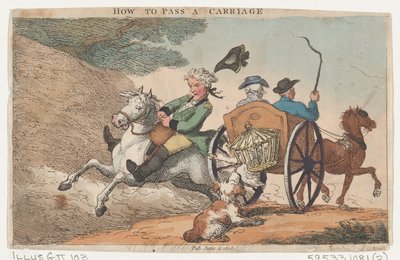 Wie man eine Kutsche passiert, 11. Juni 1808 von Thomas Rowlandson