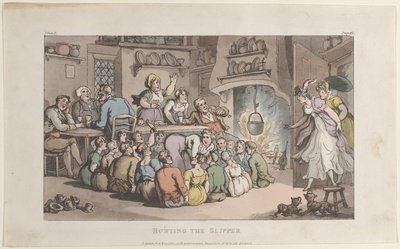 Schuhjagd, aus Der Pfarrer von Wakefield, 1. Mai 1817 von Thomas Rowlandson