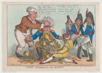 Junot spuckt seine Beute aus, 17. Oktober 1808 von Thomas Rowlandson
