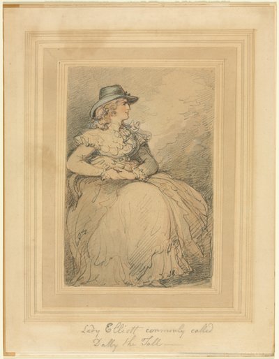 Lady Elliott, allgemein Dolly die Große genannt von Thomas Rowlandson