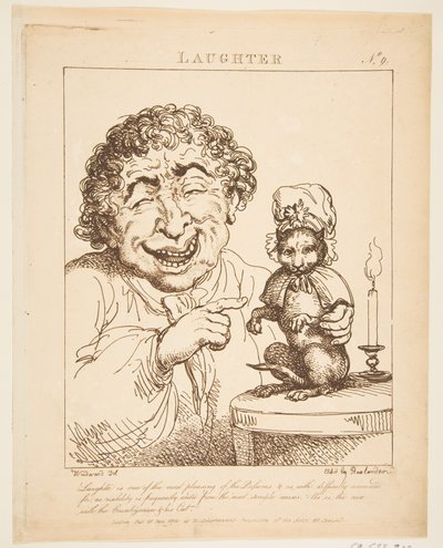 Lachen Le Brun Travestiert, oder Karikaturen der Leidenschaften, 21. Januar 1800 von Thomas Rowlandson